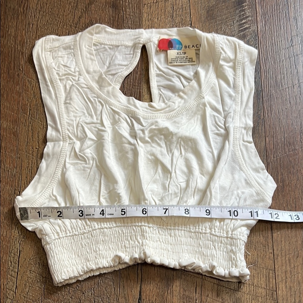 FP Movement by Free People White Cropped Tank Top - Picture 4 of 8